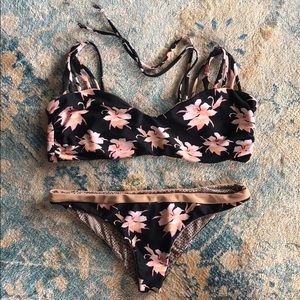 Acacia flower print swimsuit